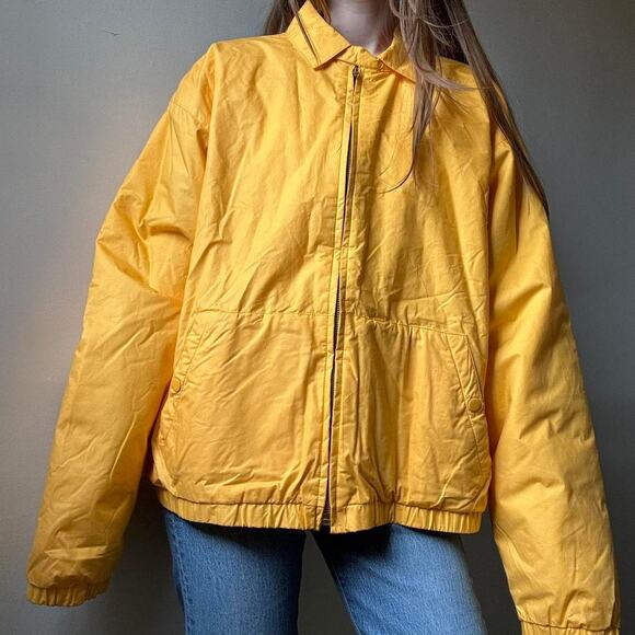 Vintage Claybrooke Yellow Cotton Chore Coat Medium Cotton Coraline - Picture 3 of 3
